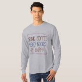 コーヒーブックハピネス長袖ティー Tシャツ (正面フル)