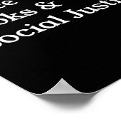 コーヒーブック社会正義引用文平等 ポスター (角)