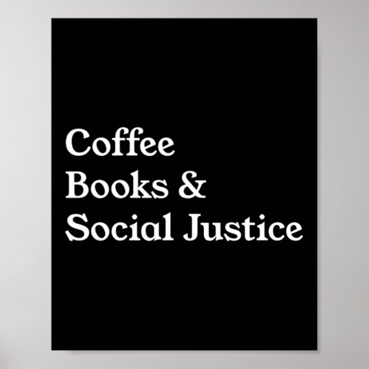 コーヒーブック社会正義引用文平等 ポスター (正面)