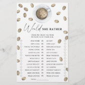 コーヒーブライダルシャワーは彼女はむしろゲームをする (正面)