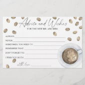 コーヒーブライダルシャワーアドバイスと願い 便箋 (正面)