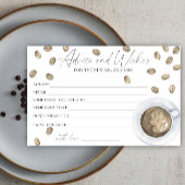 コーヒーブライダルシャワーアドバイスと願い 便箋