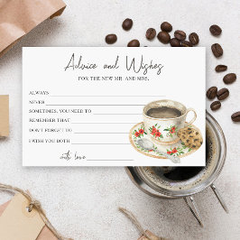 コーヒーブライダルシャワーアドバイスと願い 便箋