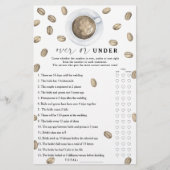 コーヒーブライダルシャワーオーバーまたはゲーム中 (正面)