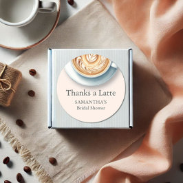 コーヒーブライダルシャワーテーマシール ラウンドシール