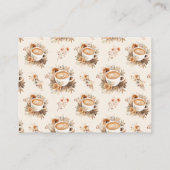 コーヒーブライダルシャワーディスプレイシャワー囲いカード エンクロージャーカード (裏面)