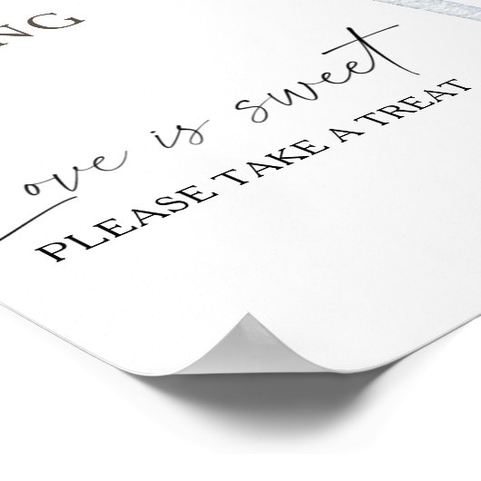 コーヒーブライダルシャワー愛は甘いごちそう ポスター (角)