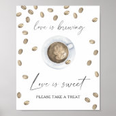 コーヒーブライダルシャワー愛は甘い取り扱い ポスター (正面)