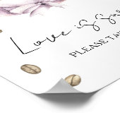 コーヒーブライダルシャワー愛は甘い取り扱い ポスター (角)