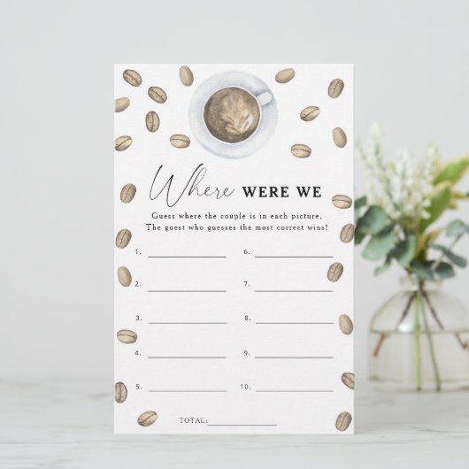 コーヒーブライダルシャワー我々はゲームをどこに (スタンド正面)