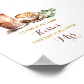 コーヒーブライダルシャワー推測いくつのキスポスター ポスター (角)