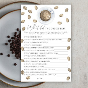 コーヒーブライダルシャワー新郎は何と言った