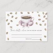 コーヒーブライダルシャワー日ナイトアイディア日jar エンクロージャーカード (正面)