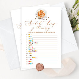 コーヒーブライダルシャワー絵文字ゲーム