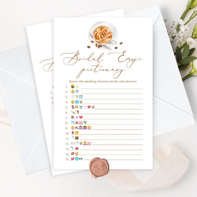 コーヒーブライダルシャワー絵文字ゲーム (クリエイターアップロード済み)