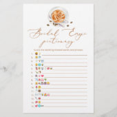 コーヒーブライダルシャワー絵文字ゲーム (正面)