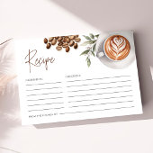 コーヒーブライダルシャワー – 愛は醸造レシピ エンクロージャーカード