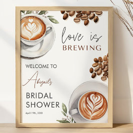 コーヒーブライダルシャワー- 16x20へようこそ ポスター