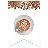 コーヒーブライダルシャワー- Love is Brewing バンティングフラッグ (第1の旗)