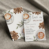 コーヒーブライダルシャワー- Love is Brewing 招待状