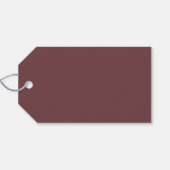 コーヒーブラウンクリーム弓クリスマス ギフトタグ (裏面横)