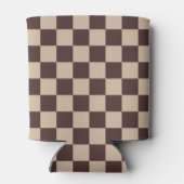 コーヒーブラウンチェッカーボード 缶クーラー (裏面)