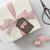 コーヒーブラウン図解入りの、写真付きのコーヒーマグ完璧なブレンド ギフトタグ