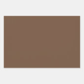 コーヒーブラウン無地のカラー ラッピングペーパーシート (正面2)