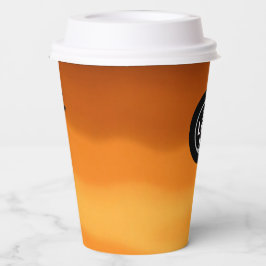 コーヒーブラウン紙カップクラシック-カスタムコーヒーロゴ12oz 紙コップ