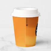 コーヒーブラウン紙カップクラシック-カスタムロゴ 紙コップ (右)