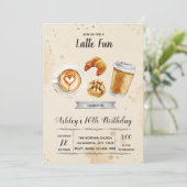 コーヒーブランチパーティーのお誘い 招待状 (スタンド正面)