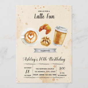 コーヒーブランチパーティーの招待状 招待状