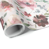 コーヒーブルゴーニュピンクピーオンモンディアルバラガーデン ラッピングペーパー (ロールコーナー)