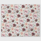 コーヒーブルゴーニュピンクピーオンモンディアルバラガーデン ラッピングペーパー (フラット)