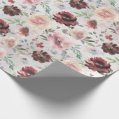 コーヒーブルゴーニュピンクピーオンモンディアルバラガーデン ラッピングペーパー (角)