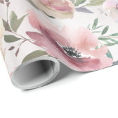 コーヒーブルゴーニュピンク牡丹&モンディアルバラガーデン ラッピングペーパー (ロールコーナー)