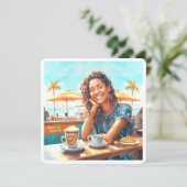 コーヒーブレイクの女の子 (スタンド正面)