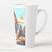 コーヒーブレイクの女の子 カフェラテマグ (右)