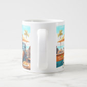 コーヒーブレイクの女の子 ジャンボコーヒーマグカップ (裏面)