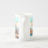 コーヒーブレイクの女の子 ボーンチャイナマグカップ (裏面)