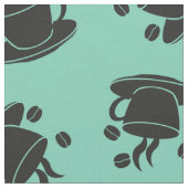 コーヒーブレイクアクア ファブリック (クローズアップ)