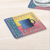 コーヒーブレイクコースター スクエアペーパーコースター (アングル)