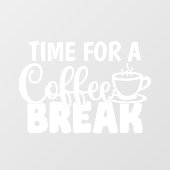 コーヒーブレイクショップのデコーの時間 ウィンドウサイン (シート)