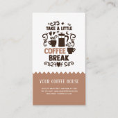 コーヒーブレイクビジネスカード 名刺 (正面)