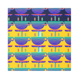 コーヒーブレイクリピート日当たりの良い黄色 メタルプリント