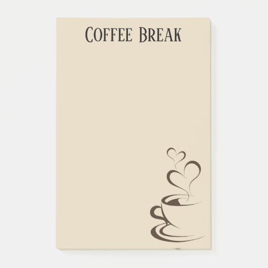 コーヒーブレイク付箋 ポストイット (正面)