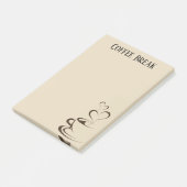 コーヒーブレイク後のメモ ポストイット (アングル)