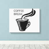 コーヒーブレイク キャンバスプリント (インサイチュ (ウッドフロア))