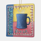 コーヒーブレイク セラミックオーナメント (左)