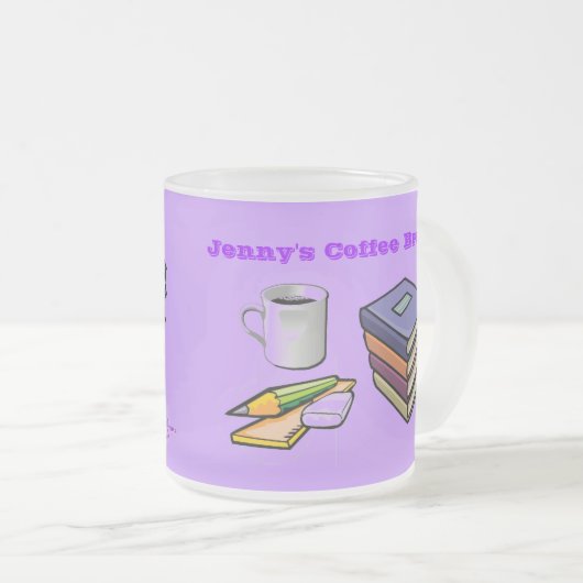 コーヒーブレイク&ブックスフロストコーヒーマグ フロストグラスマグカップ (正面右)